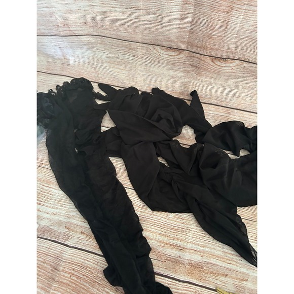 Black see through long gloves and knee highs - Picture 1 of 7